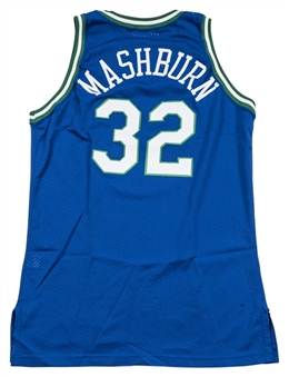 1995-96 Jamal Mashburn Game Used Dallas Mavericks Road Jersey